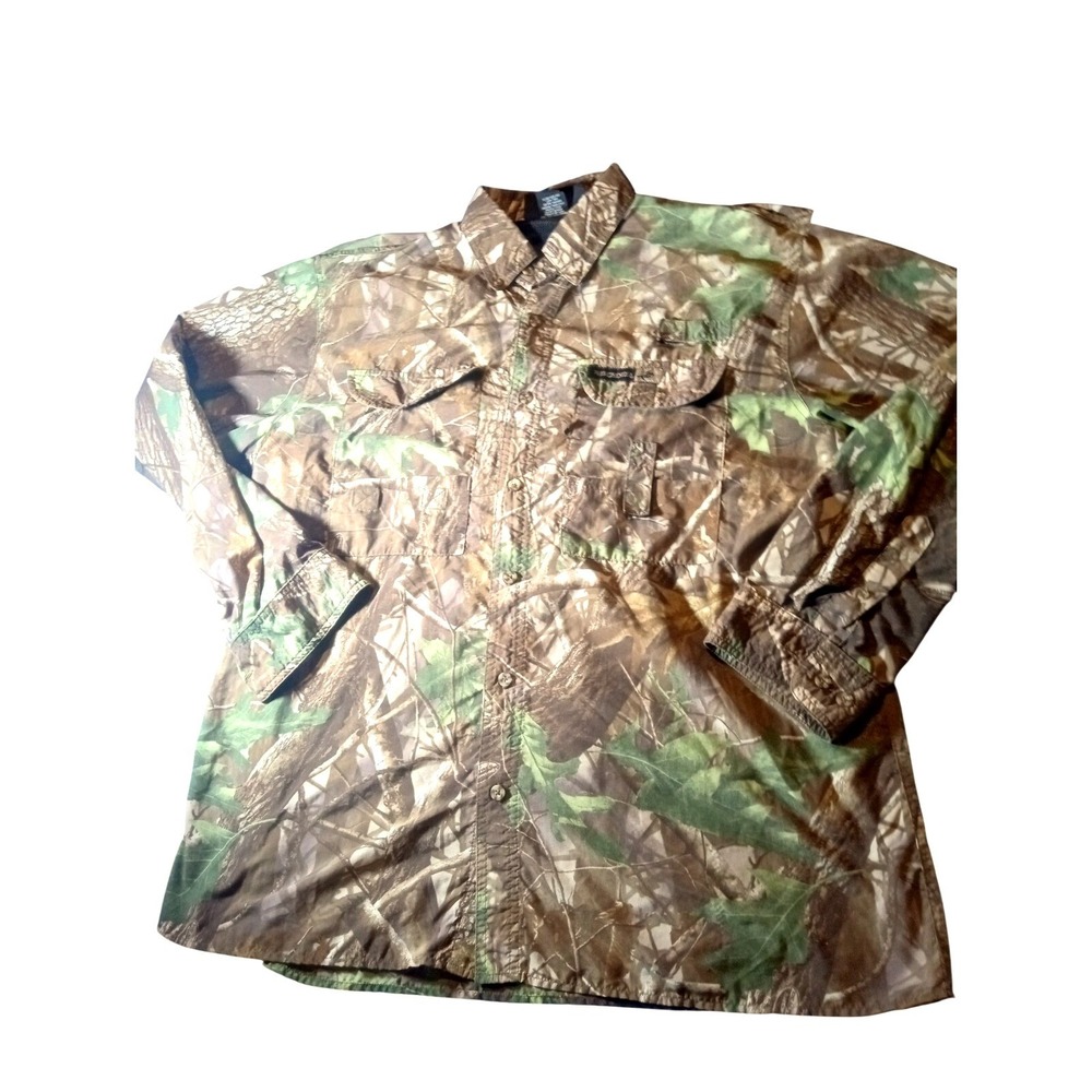 Winchester Supreme Shirt Men XL Long‎ Sleeve Realtree Hardwood Camo Hunting